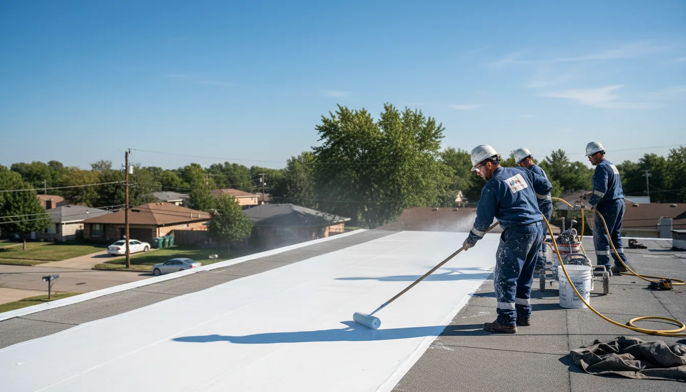 Commercial roof coating in Idalou, TX near me
